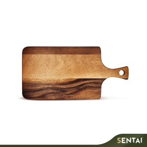 SENI ACACIA SERIES RECTANGULAR FOOD SERVING BOARD WITH HANDLE