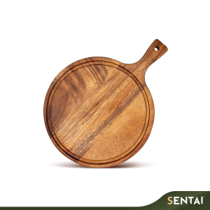 SENI ACACIA SERIES ROUND FOOD SERVING BOARD