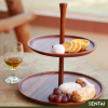 SENI PREMIUM ACACIA SERIES 2 TIER CAKE STAND - Image 3