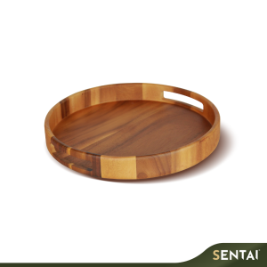 SENI PREMIUM ACACIA SERIES ROUND TRAY