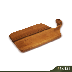 SENI PREMIUM ACACIA SERIES FREE FORM SERVING BOARD WITH HANDLE