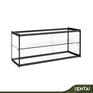 COUNTERTOP BLACK FRAME CUBE AMBIENT SHOWCASE