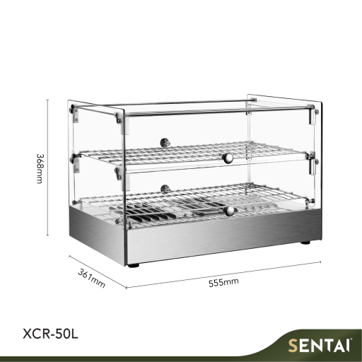 COUNTERTOP DISPLAY WARMER W/ FRONT AND REAR DOORS - Image 3