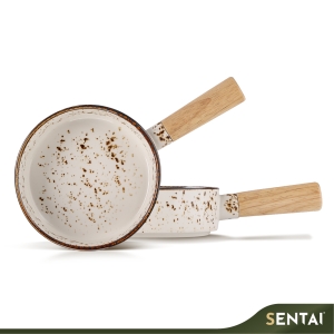 SENI VINTAGE SERIES BOWL W/ WOODEN HANDLE