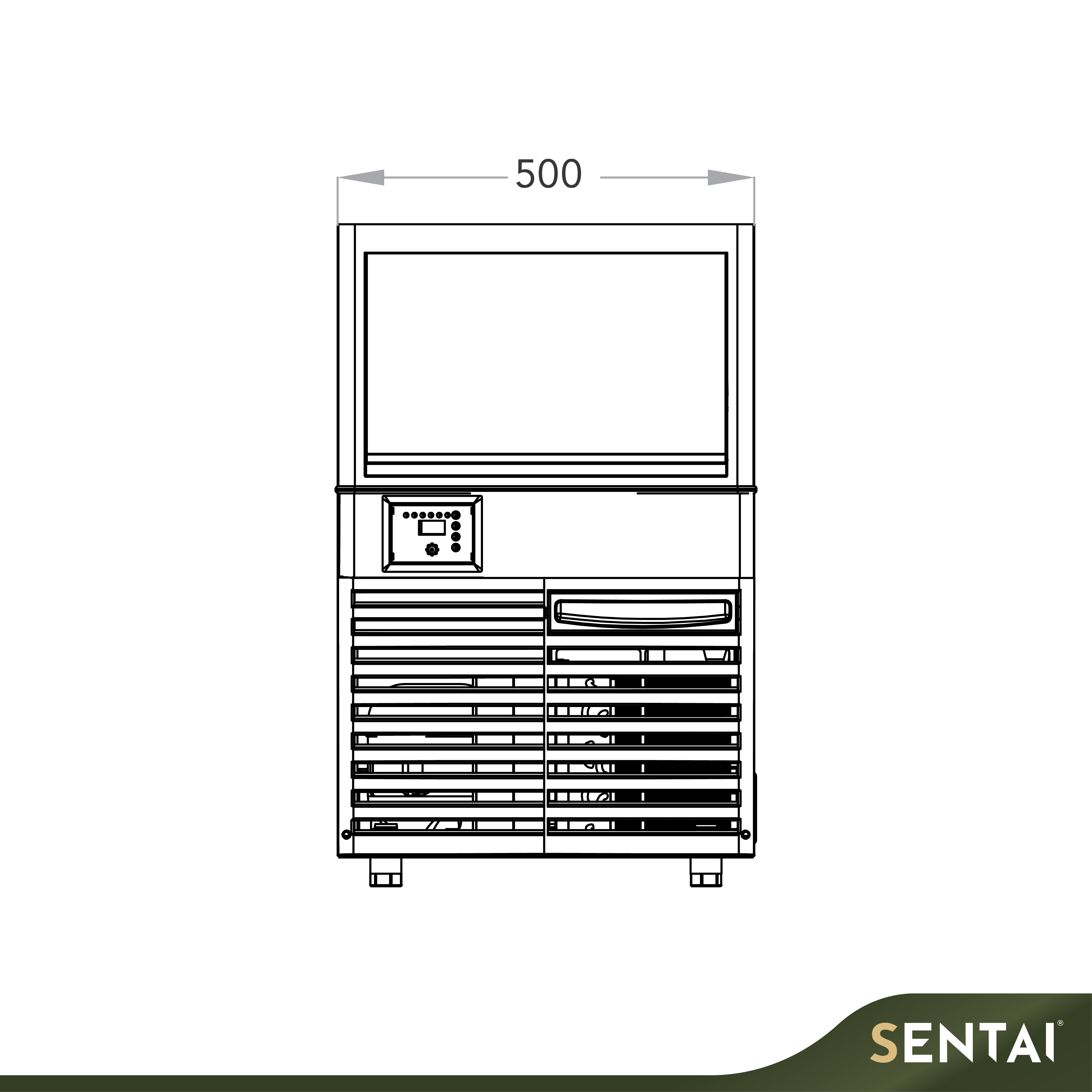 Secco Vertical Ice Cube Maker SK-120P# High Capacity stock available at Sentai Malaysia