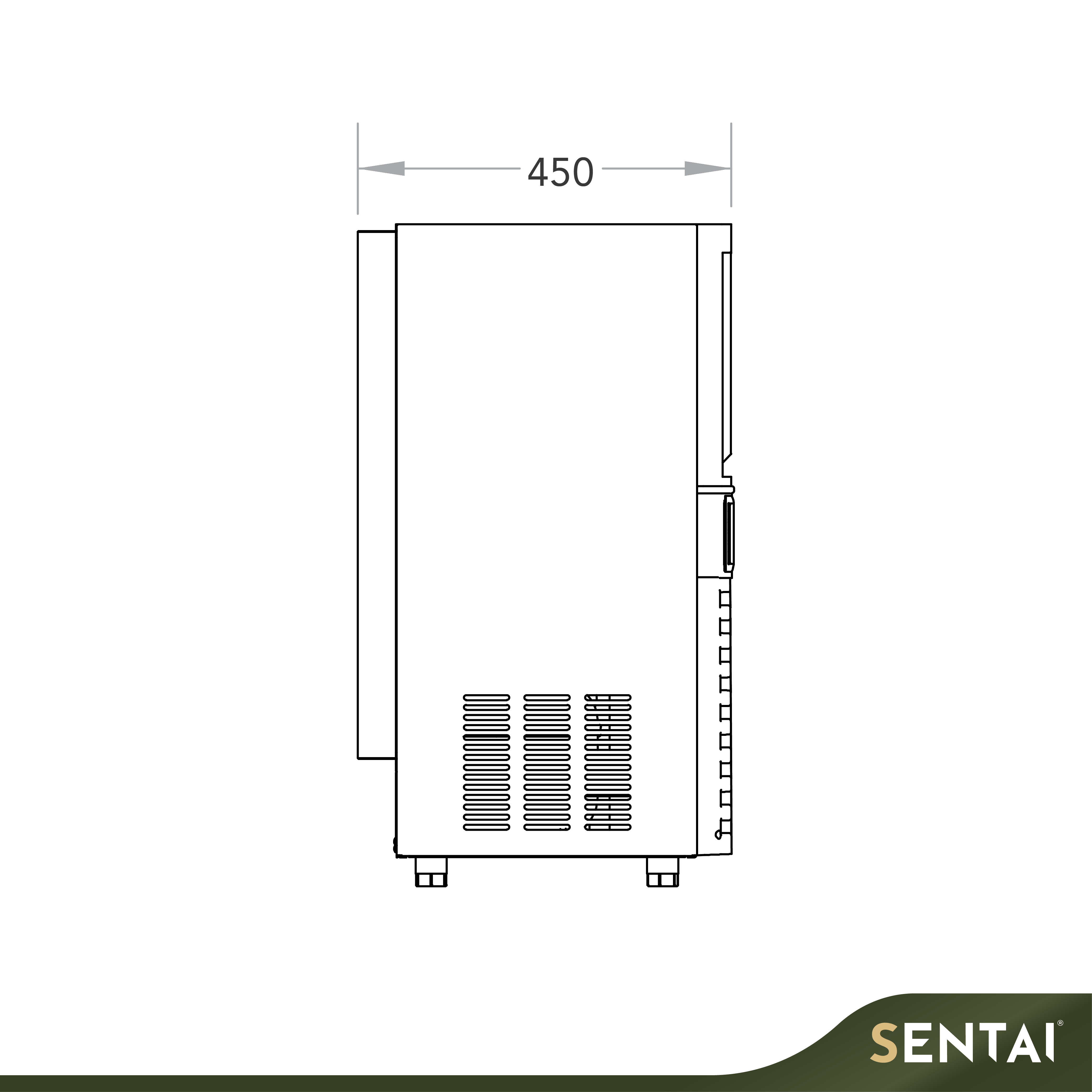 Secco Vertical Ice Cube Maker SK-120P# High Capacity stock available at Sentai Malaysia