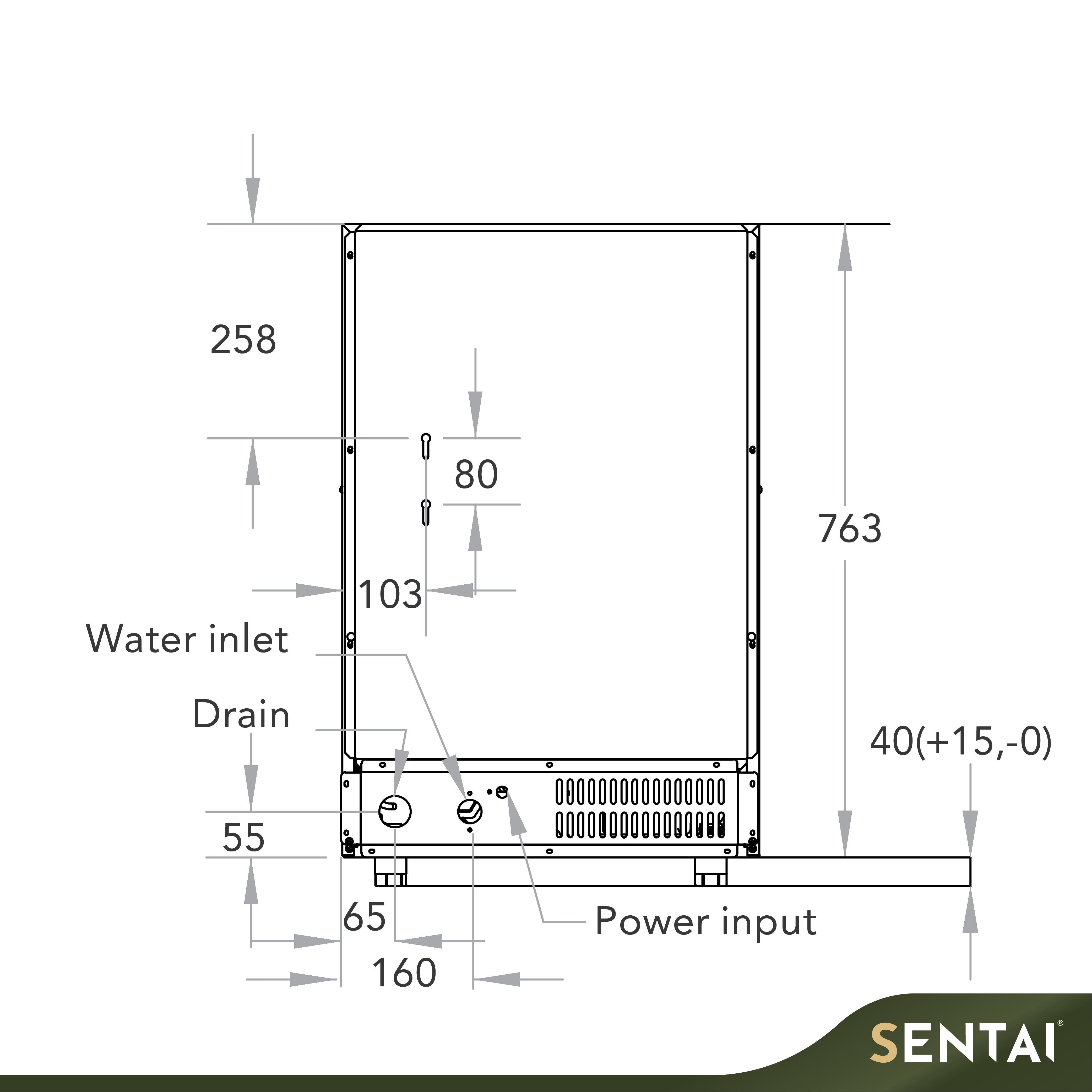 Secco Vertical Ice Cube Maker SK-120P# High Capacity stock available at Sentai Malaysia